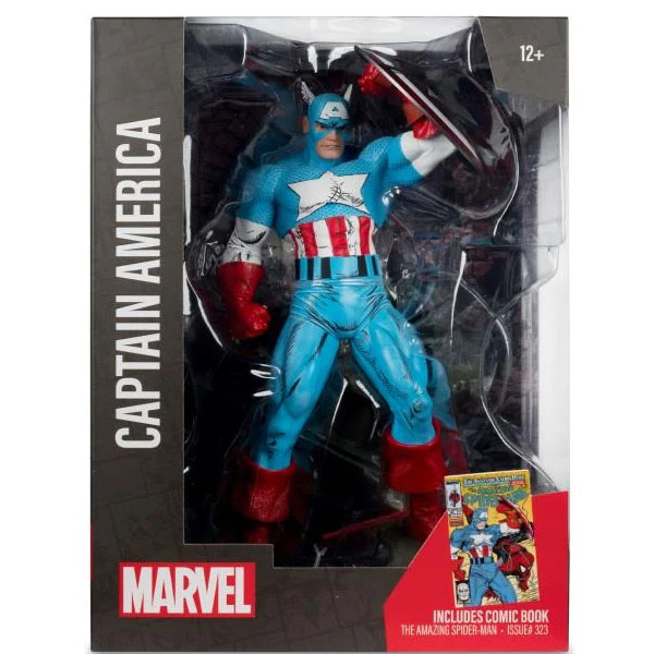 McFarlane Toys Marvel Comics Captain America (The Amazing Spider-Man #323) 1/6 Scale Figure